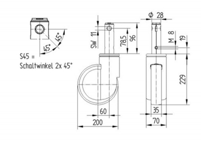 Integral 2046 serie 2-Way 2046XSX200R26-28S45 Integral 2046 serie 2-Way 2046XSX200R26-28S45