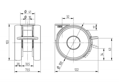 Linea 5945 series low build height 5945UAP100P30-10 LH RAL7001 Linea 5945 series low build height 5945UAP100P30-10 LH RAL7001