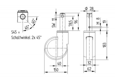 Integral 2046 serie 2-Way 2046XSX150R26-28S45 Integral 2046 serie 2-Way 2046XSX150R26-28S45