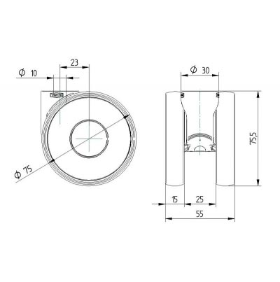 Linea 5920 serie 5920XSP075L51-10 RAL7001