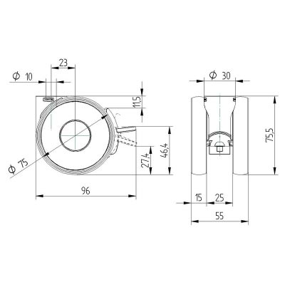 Linea 5925 series 5925UAP075L51-10 RAL9002