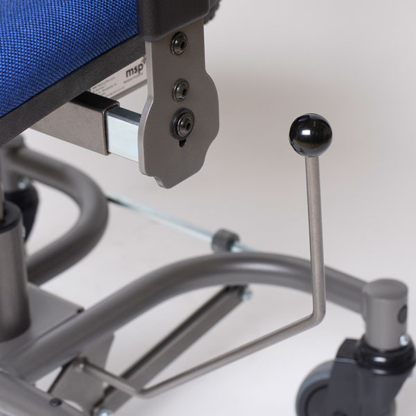 Adam working chair low back blue