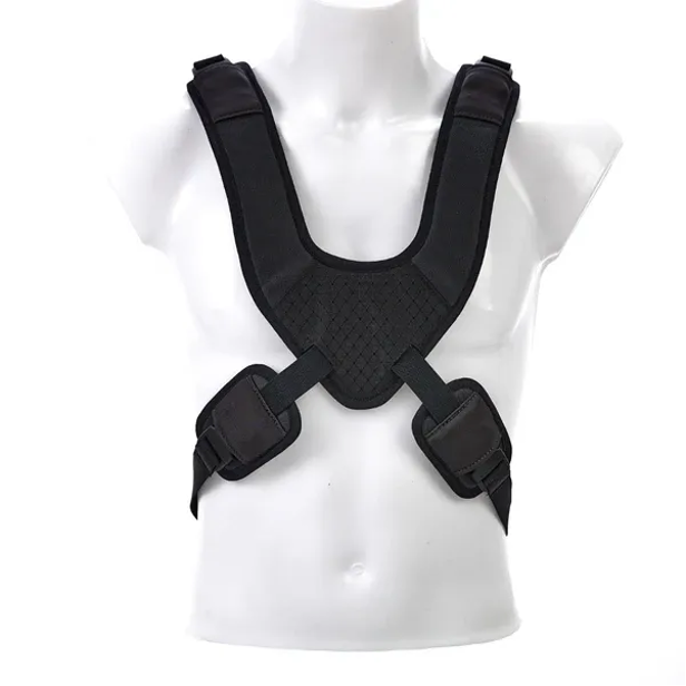 vest, harness, weight vest, shoulder straps, black, posture harness, shoulder straps, weighted vest, black vest, padded straps