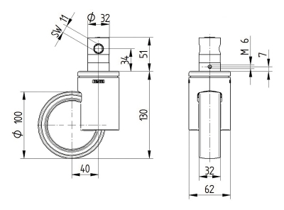 Integral 1044 serie 3-standen soft spring 1044UAP100R36-32S35 RAL7001 Integral 1044 serie 3-standen soft spring 1044UAP100R36-32S35 RAL7001