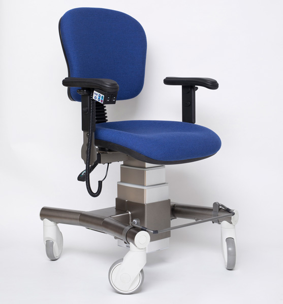 Milo chaise de travail dossier bas bleu Milo chaise de travail dossier bas bleu