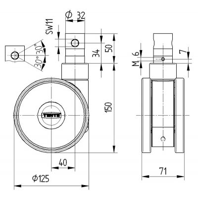 Linea 5946 series 2-standen 5946UAP125R36-32S30OH150 Linea 5946 series 2-standen 5946UAP125R36-32S30OH150
