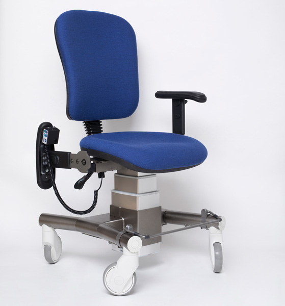 Milo chaise de travail dossier haut bleu Milo chaise de travail dossier haut bleu